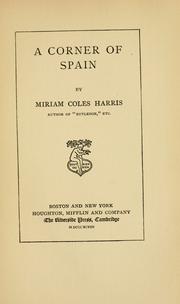 Cover of: A corner of Spain