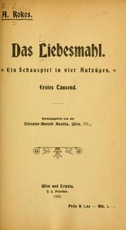 Das Liebesmahl by A. Rokos