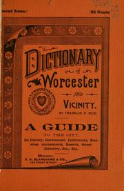 Cover of: Dictionary of Worcester by Franklin P. Rice