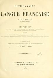 Cover of: Dictionnaire de la langue française. by Emile Littré