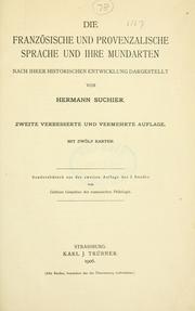 Cover of: französische und provenzalische Sprache und ihre Mundarten.