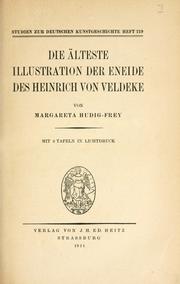 Die älteste illustration der Eneide des Heinrich von Veldeke by Margareta Hudig-Frey