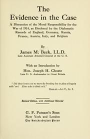 Cover of: The evidence in the case by James M. Beck