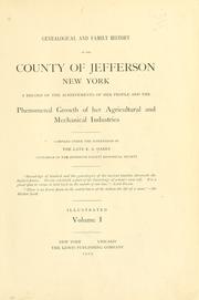 Cover of: Genealogical and family history of the county of Jefferson, New York by Rensselaer Allston Oakes