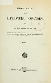 Historia crítica de la Literatura Española by José Amador de los Ríos