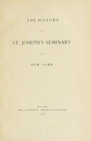 The History of St. Joseph's Seminary of New York