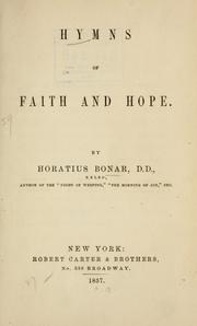 Cover of: Hymns of faith and hope [First series]