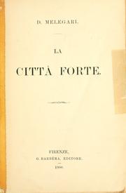 Cover of: città forte.