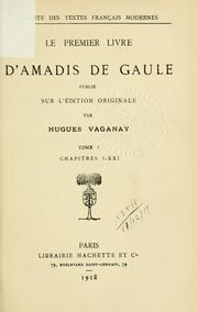 Cover of: Le premier livre d'Amadis de Gaula