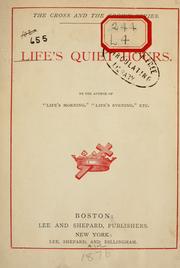 Cover of: Life's quiet hours by Samuel Burnham