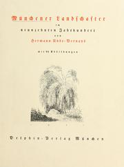 Münchener Landschafter im neunzehnten Jahrhundert by Hermann Uhde-Bernays