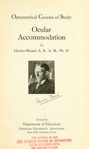 Cover of: Ocular accommodation