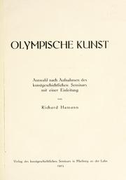 Olympische Kunst by Richard Hamann