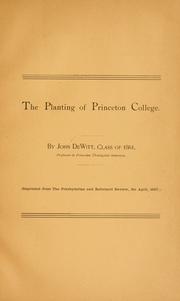 Cover of: The planting of Princeton College ...