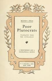 Cover of: Poor plutocrats. by Jókai, Mór