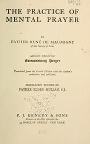 Cover of: Practice of mental prayer