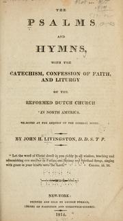 Cover of: The Psalms and hymns by Reformed Church in America.