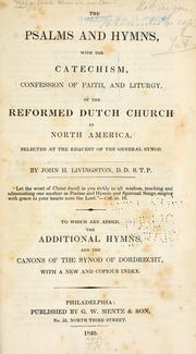 Cover of: The Psalms and hymns by Reformed Church in America.
