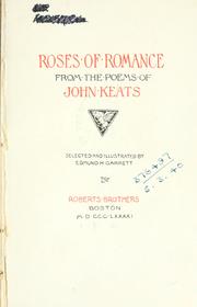 Cover of: Roses of romance from the poems of John Keats by John Keats