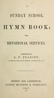 Cover of: A Sunday school hymn book: with devotional services.