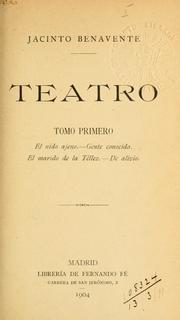 Cover of: Teatro by Jacinto Benavente