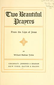 cover of Two beautiful prayers from the lips of Jesus