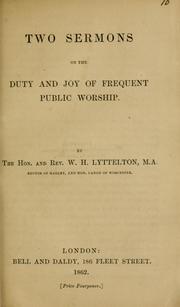 Two sermons by W. H. Lyttelton