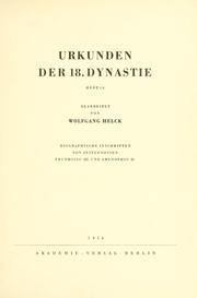 Cover of: Urkunden des aegyptischen Altertums