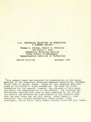 U.S. industrial relations in transition