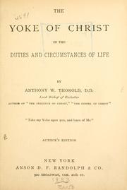 Cover of: The yoke of Christ in the duties and circumstances of life