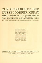 Cover of: Zur Geschichte der Düsseldorfer Kunst by Friedrich Schaarschmidt