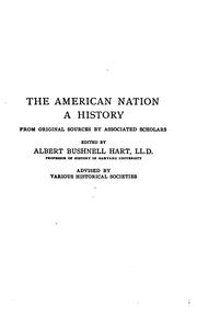 Cover of: National ideals historically traced, 1607-1907 by Albert Bushnell Hart