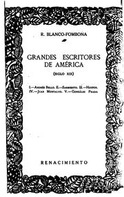 Cover of: Grandes escritores de Ame rica.: (Siglo XIX)