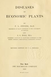 Cover of: Diseases of economic plants by Stevens, Frank Lincoln, Stevens, Frank Lincoln