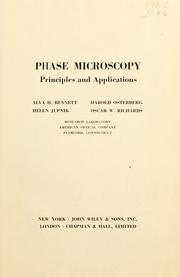 Phase microscopy by Alva Herschel Bennett