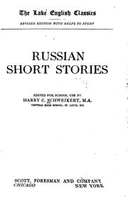 Cover of: Russian short stories