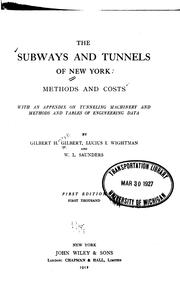 Cover of: The subways and tunnels of New York