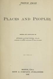 Front cover of French prose by Jules Luquiens