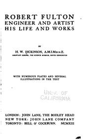 Cover of: Robert Fulton, engineer and artist: his life and works