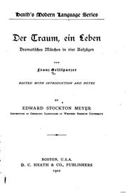 Cover of: traum, ein leben: dramatisches ma rchen in vier aufzu gen