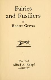 Cover of: Fairies and fusiliers by Robert Graves