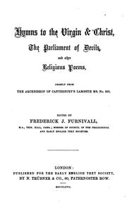 Cover of: Hymns to the Virgin & Christ by Frederick James Furnivall