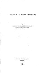 Cover of: The North West Company