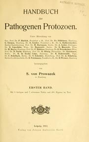 Cover of: Handbuch der pathogenen Protozoen. by S. von Prowazek