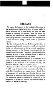 Cover of: First book of qualitative chemistry for studies of water solution and mass action. by Albert Benjamin Prescott