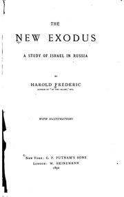 Cover of: The new exodus by Harold Frederic