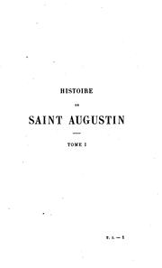 Cover of: Histoire de Saint Augustin