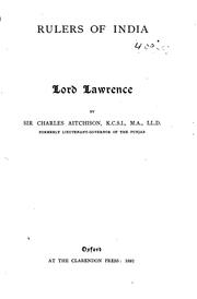 Cover of: Lord Lawrence