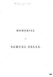 Cover of: Memorial of Samuel Eells | 