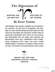 Cover of: The digressions of V. by Elihu Vedder